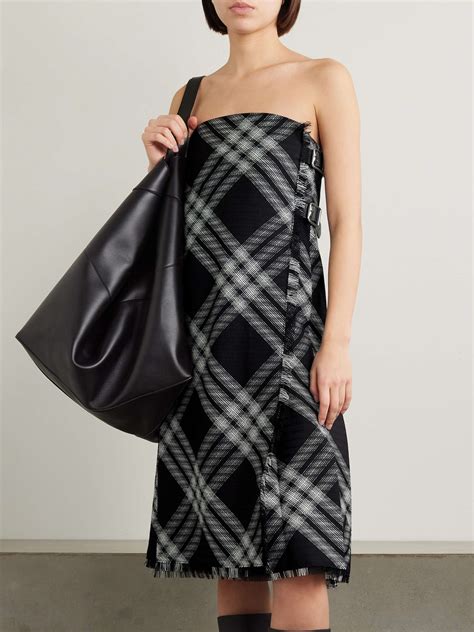 BURBERRY Strapless leather